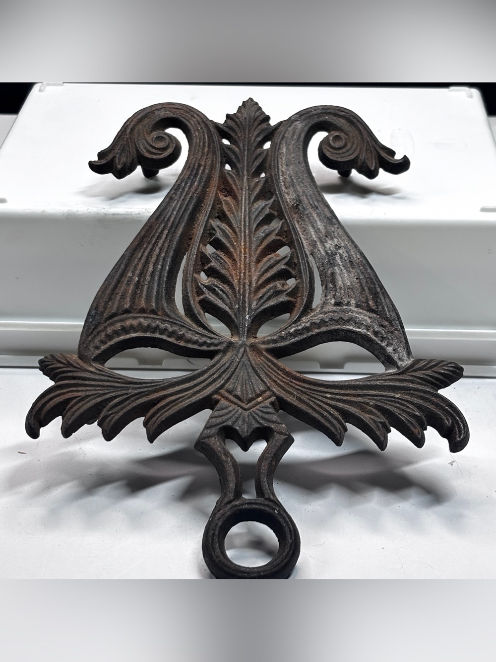 BLACK CAST IRON "DOODLER'S DREAM" TRIVET BY VIRGINIA METALCRAFTERS